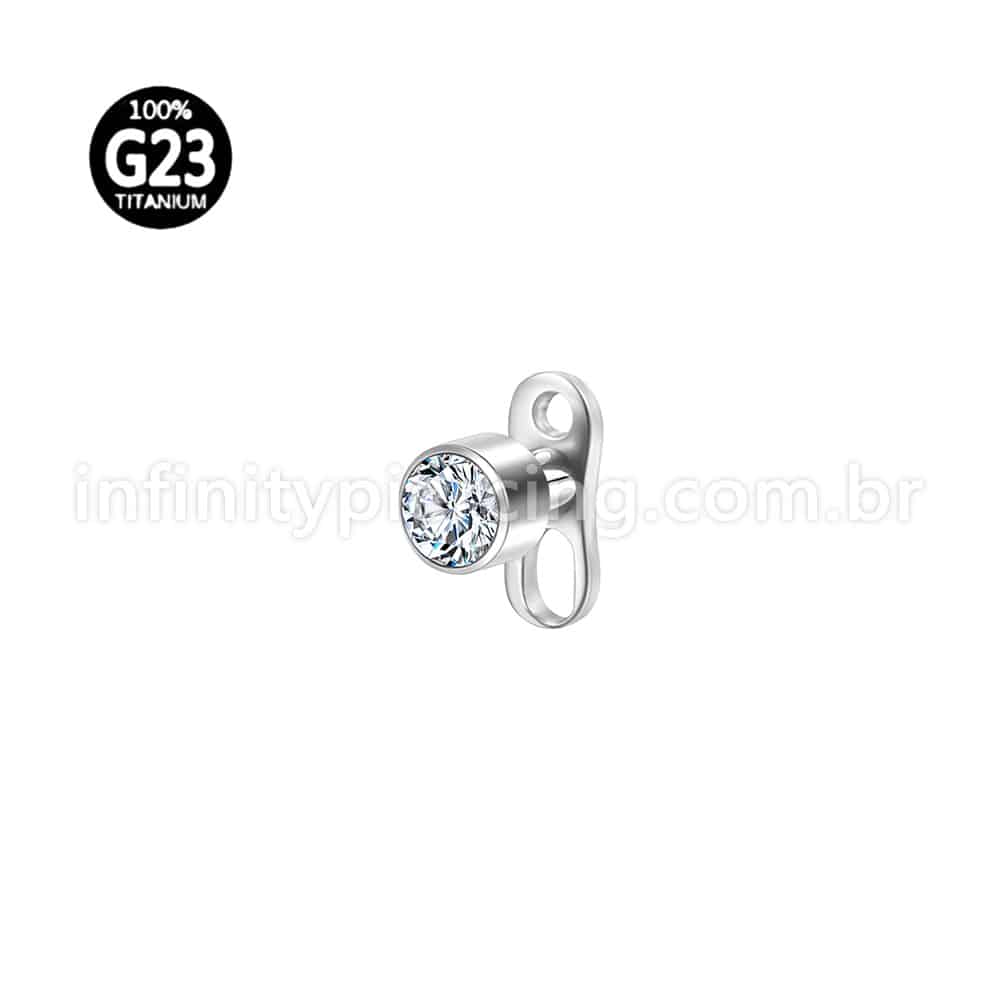 Piercing Microdermal Titânio Zircônia